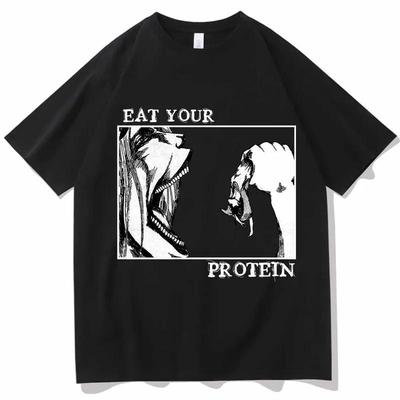 Japán Anime Attack On Titan Férfi Póló Shingeki No Kyojin Póló Manga Grafikus Nyomott Fiú Pólók Unisex Streetwear