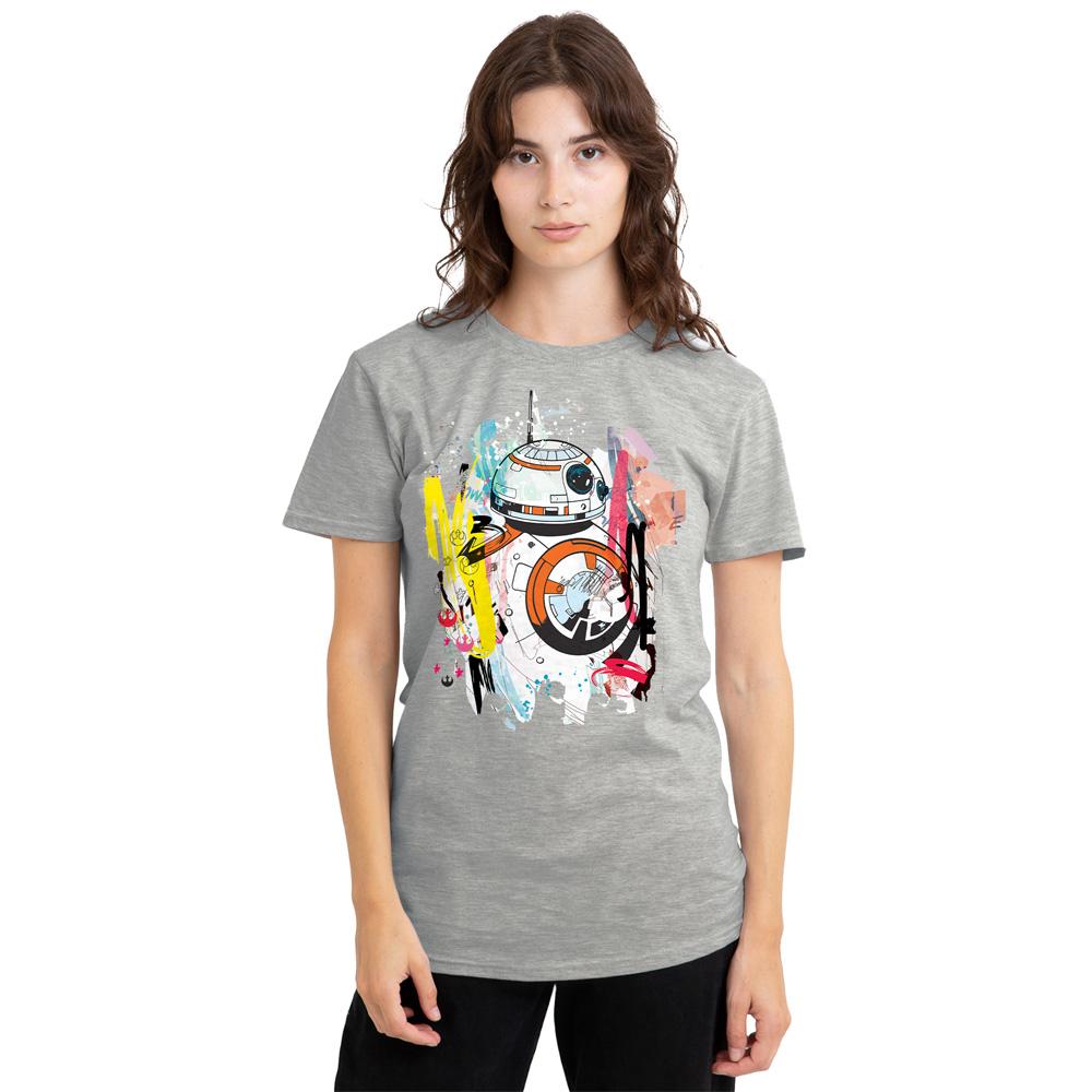 Star Wars Womens/Ladies BB-8 Abstract Heather T-Shirt
