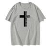 Camiseta de Manga Corta para Hombre de Verano con Estampado de Letra Cruzada Cuello Redondo Moderna Casual Hip-hop Camiseta Top para Hombre