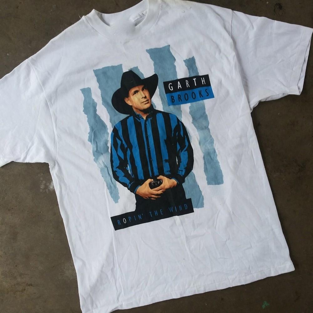 Vintage Garth Brooks For Fans Cotton White All Size Unisex Classic Shirt BT247 Unisex T-Shirt XL