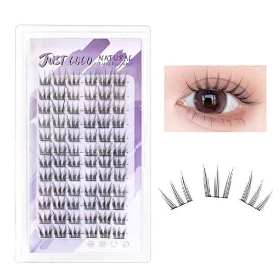 False eyelashes partial natural eyelash cluster effect large capacity handmade (PureMoon 02)