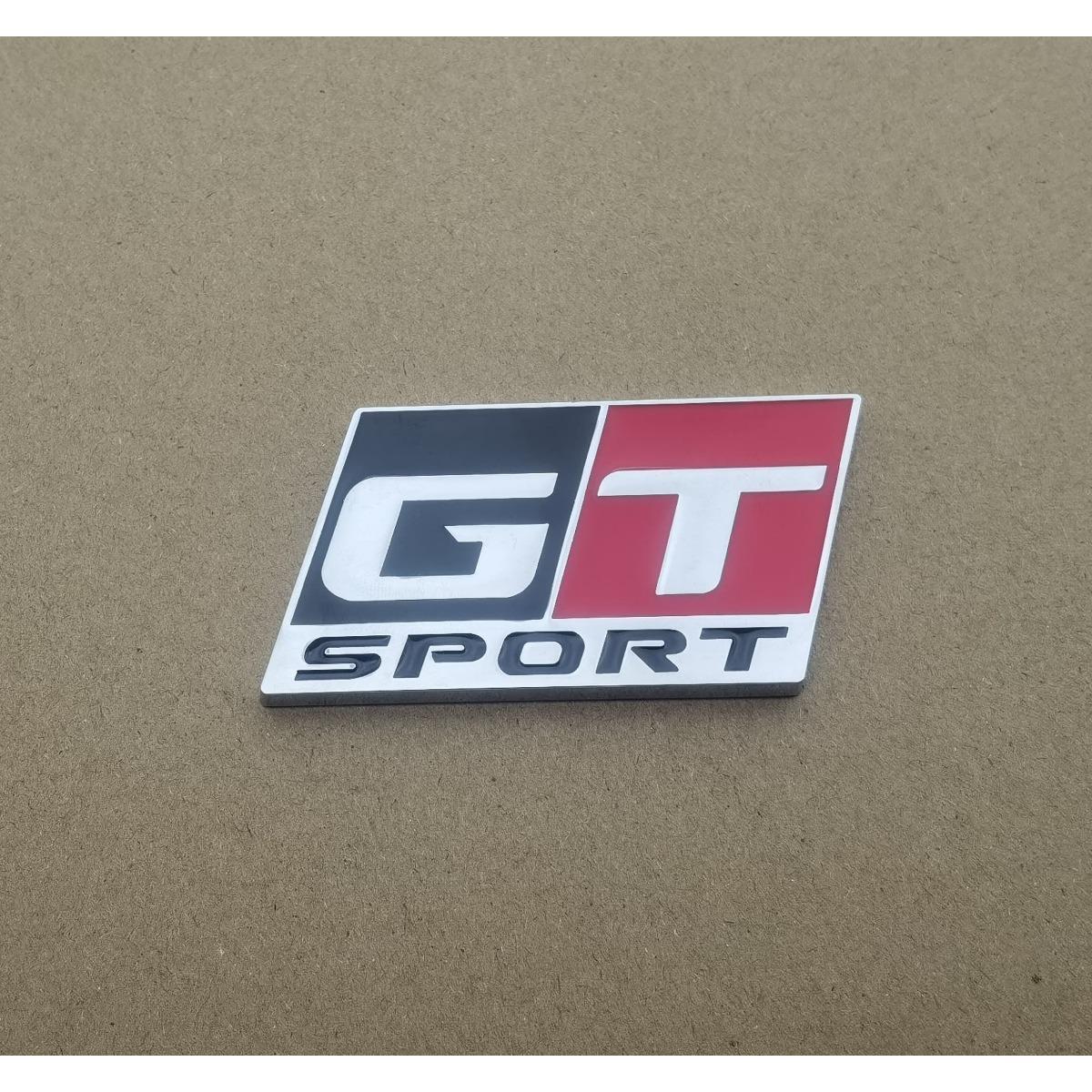 1Pc 3D Metal GT SPORT Logo, Car Front Grille Badge, Car Sider Fender/Car Rear Trunk Emblem Badge Sticker Badge Sticker серебряный/красный