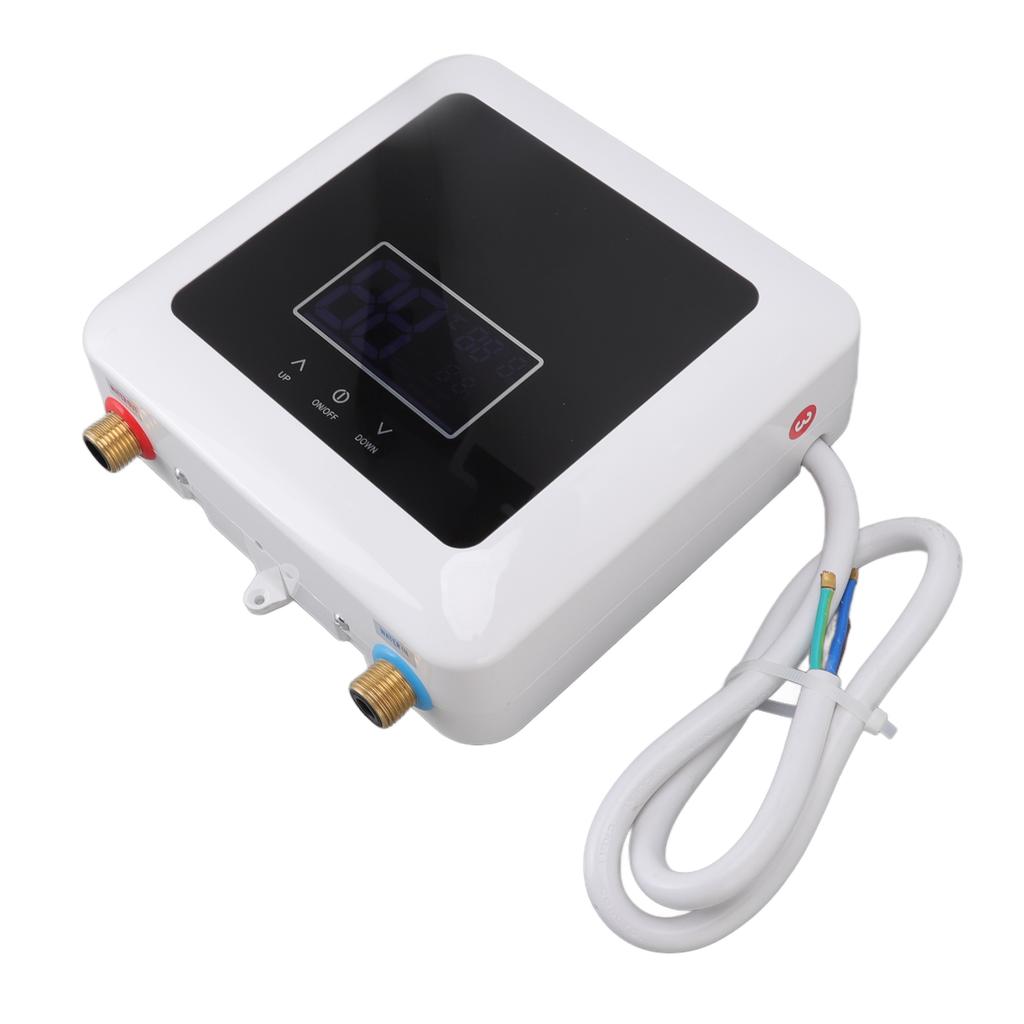 Mini Water Heater Electric Instantaneous Digital Display Remote Water Heater for Home   5500W