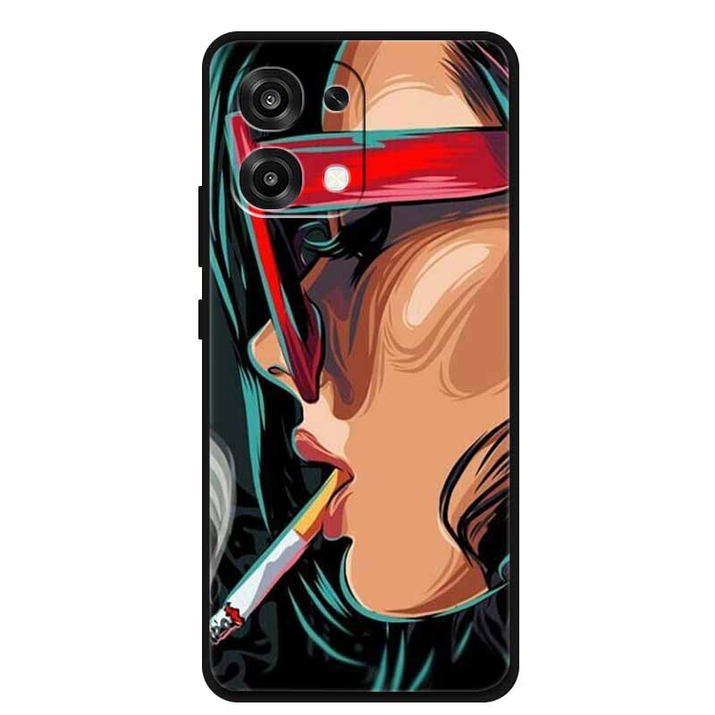 Per Oppo A6 Pro 4G 5G Custodia Versione Globale 2025 Lusso Morbido Silicone Cover Posteriore Per Oppo A6 Pro TPU 6.57" Protezione Paraurti Coque