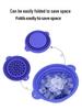 Silicone Folding Ice Pack Face Wash Basin for Travel and Outdoor Use