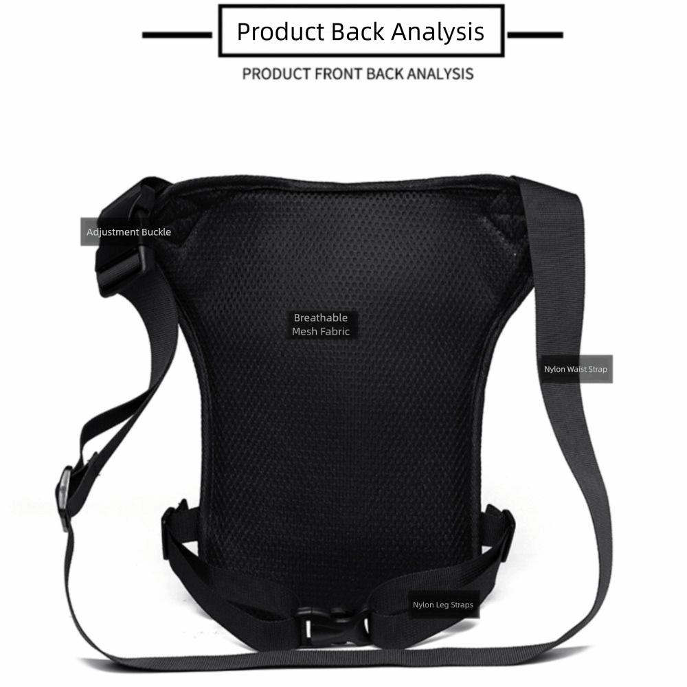 Multi-layers Outdoor Drop Leg Bag Large Capacity Hiking Waist Pack Motorcycle Bag  Cycling