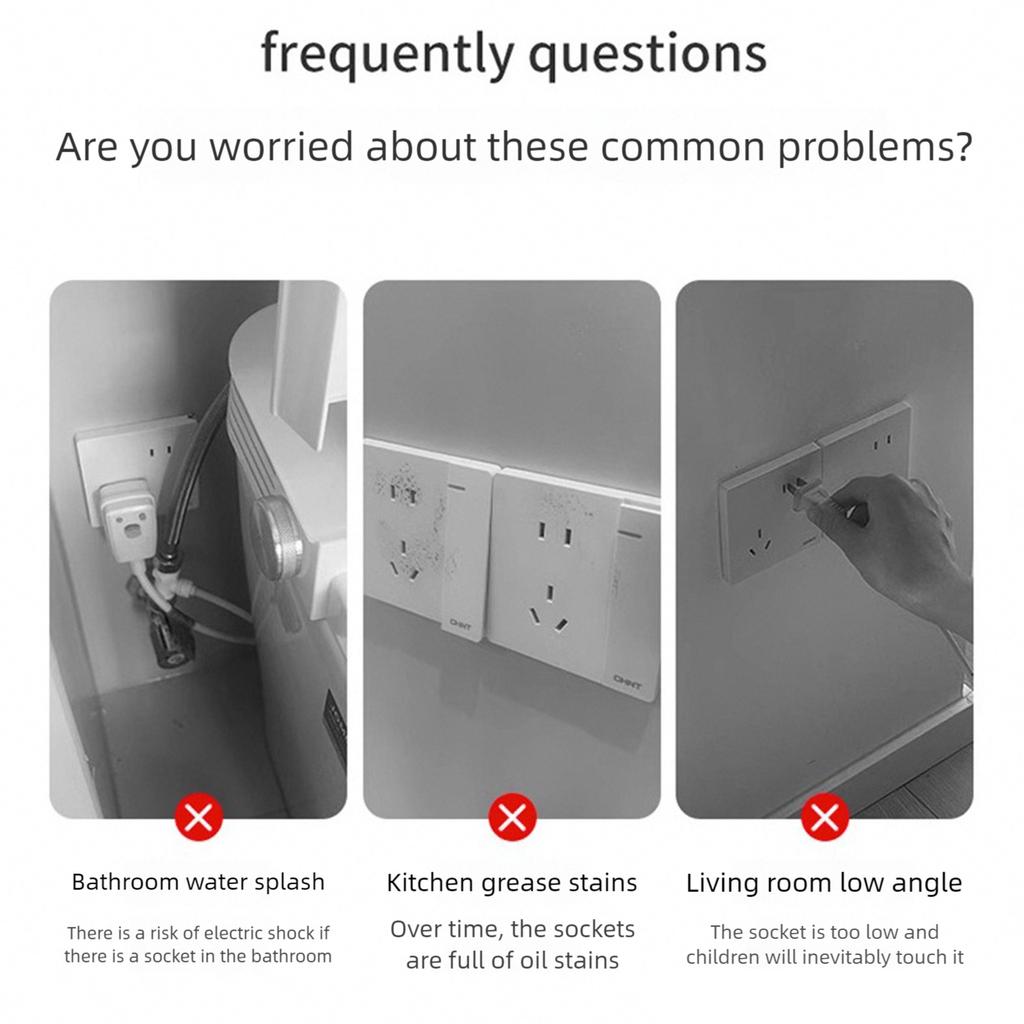 2 Gang Socket Waterproof Box 86 Type Wall Switches Cover Dustproof Box Plastic Electrical Outlet Cover Easy to Install