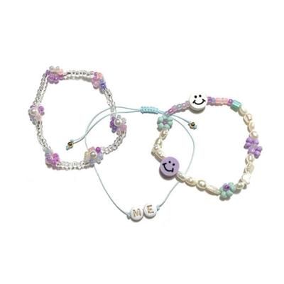 Sophiamor Glänzendes Blumenarmband SET 3