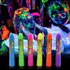 6 bastões de pintura facial, tinta corporal para crianças, tinta facial UV, lápis de cera coloridos para rosto e corpo, lápis de cera neon para crianças, pintura facial infantil