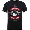 Johnny Cash Winged Guitar T-Shirt Black New