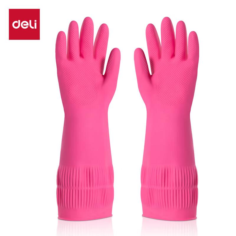 Deli Extended Natural Latex Cleaning Gloves