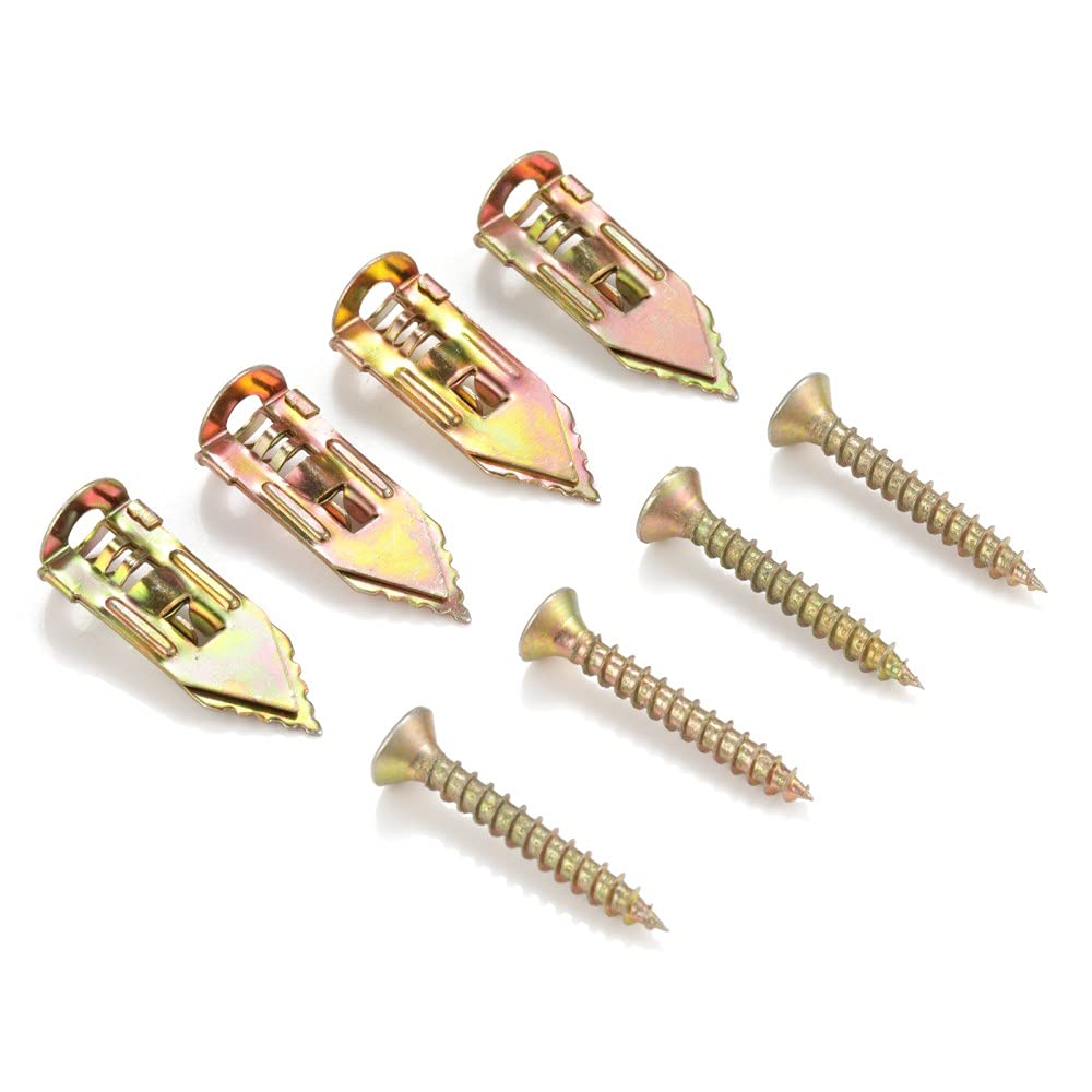 Buy 200PCS Hammer in Metal Drywall Anchors 10x30mm with Self Tapping Screws Kit, Self Drilling