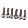 6pcs Titanium Alloy M5 X 18mm Bolts Screw With Washers Set For MTB Bicycle Stem