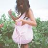 Bow Canvas Bag - Pink
