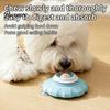 Soft Rubber Pet Feeder Lick Bowl, Slow Bowl with Rotating Ball, Suction Cup Calming Non-slip Dog for Dogs Cats Interactive Feeding Toy