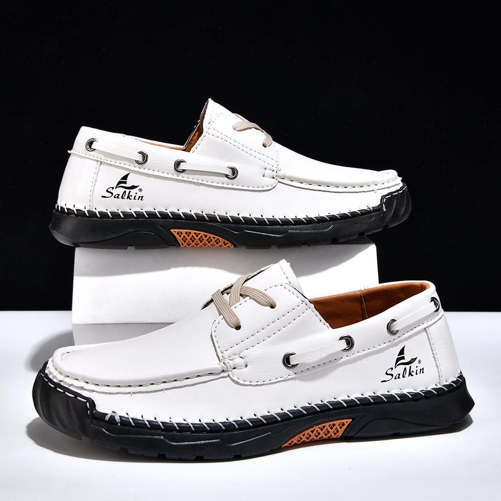 El yapımı rahat deri ayakkabı erkekler konfor sürüş ayakkabısı yumuşak deri makosenler erkek ayakkabısı mokasen takım ayakkabı