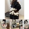 Stylish And Chic Tote Bag For Women With Plush Material And Unique Aesthetic Design