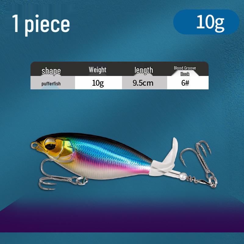Floating Surface Tractor Lure for Freshwater Fish: Mandarin, Bass, Black Carp - Remote Casting Artificial Bait