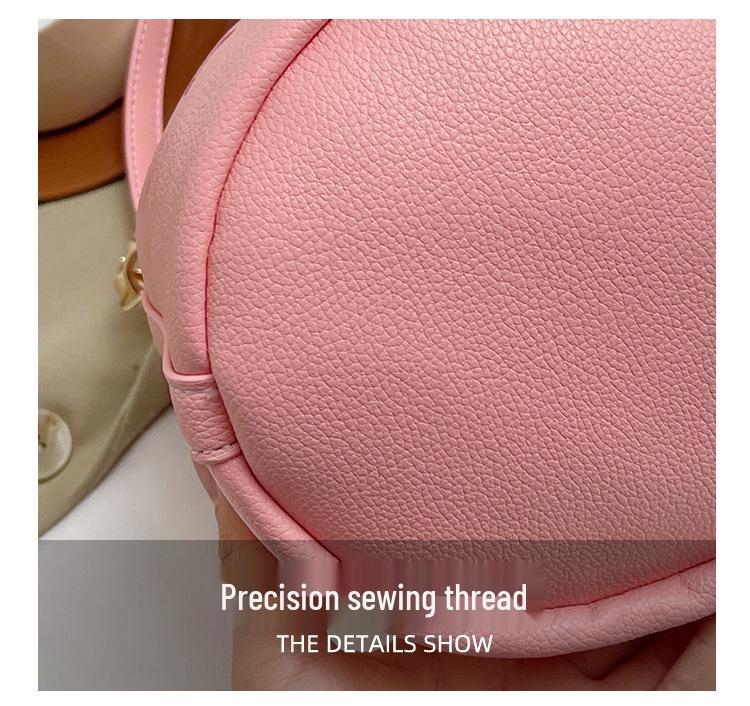 Women's Retro Fashion Bucket Bag - Single Shoulder & Crossbody Handbag