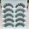 5 Pairs False Eyelashes Lightweight Natural Look Synthetic Fiber Women False Eyelashes for Makeup