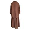 2024 New Women's Casual Muslim Long Sleeve Shirt & Midi Skirt Set for Spring and Autumn