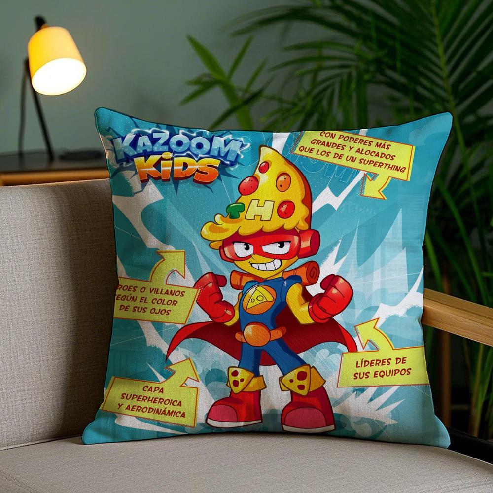 SSuper ZZings CARTOON Pillow Case Silky Elegant Comfort Sofa Bed Invisible Zipper