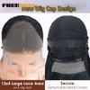 FREEDOM 13X4 Synthetic Lace Front Wigs For Women 38 Inch Soft Long Straight Free Part Lace Frontal Wig Natural Pre Plucked Wigs
