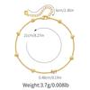 K Gold Plated Copper Multicolor Star Charm Bohemian Women Anklet