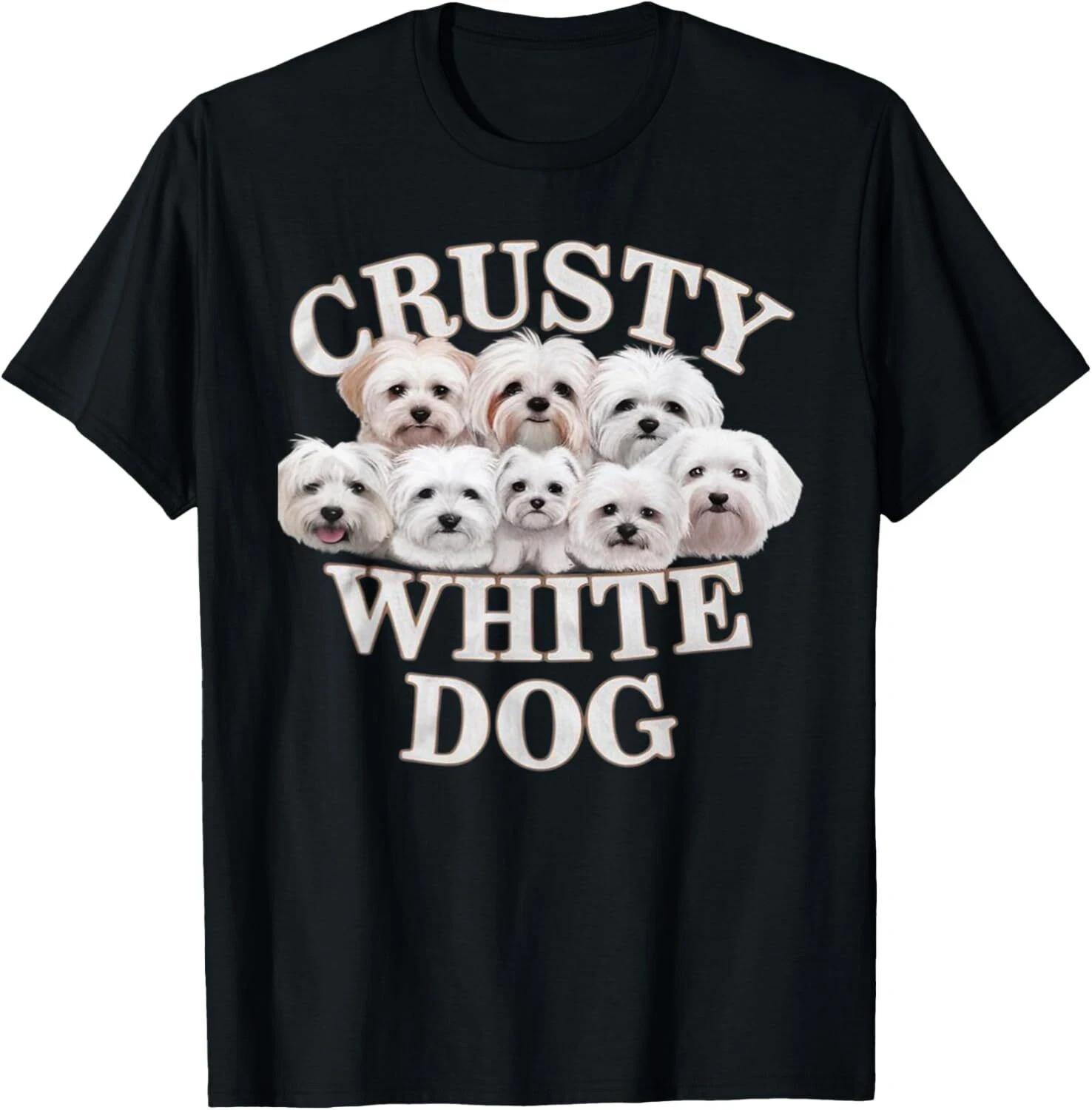 Crusty White Dog Funny Meme Unisex T-Shirt S разноцветный