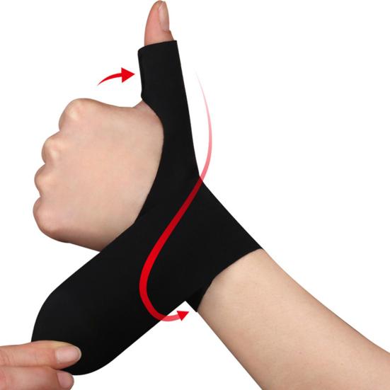 Wrist Band Wide Strap Soft Uniform Force Ultra-thin Skin-touch Wrist Protection Fastener Tape Joint Fixed Thumb Support Wrist Fitness Accessories