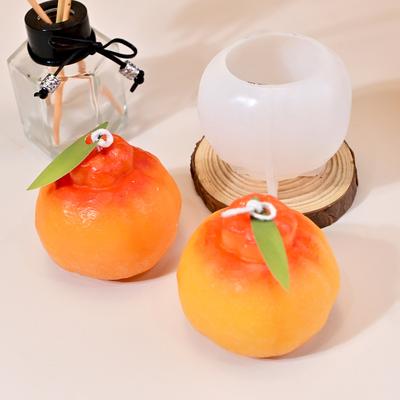 Stampo in Silicone Arancione 3D Fai da Te Frutta Arancia Brutta Stampini per Candele Cottura Fondant Dessert Mousse Cubetti di Ghiaccio Stampo per Ghiaccio per Fatto a Mano