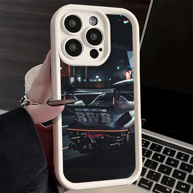 Phone Case for iPhone 17 Air 16E 15 16 Pro Max Sports Car RWB Cool Cover 14 Plus 13 12 Mini Soft Shell Silicone Fundas