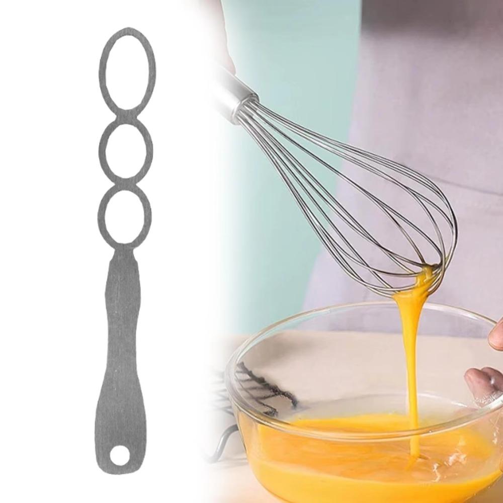 Rust-Free Nut Butter Mixer Stainless Steel Egg Beater Kitchen Tool Pancake Batter Tool  Cooking