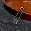 Vintage Engraved Letter/Number Large Brooches Sweater Scarf Buckle Cardigan Anti-Slip Big Pin Decoration Accessories
