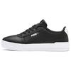 Leather Slip Resistant Lightweight Low Top Skate Shoes Women Sneakers Black White 370325-22
