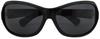 [Face Trick Glasses] (IR3128-1SG - Near-infrared Cut, Blue Light Cut, UV Cut - High-performance Lenses from a Sabae Manufacturer - BlackSmoke Gray)
