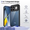 KEYSION Transparent Phone Case for Xiaomi POCO F8 Ultra Soft Silicone+PC Clear Shockproof Phone Back Cover for POCO F8 Pro