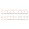 20Pcs Table Number Holder Heart Shaped Stable Sturdy Metal Widely Used Place Card Holder for Home School