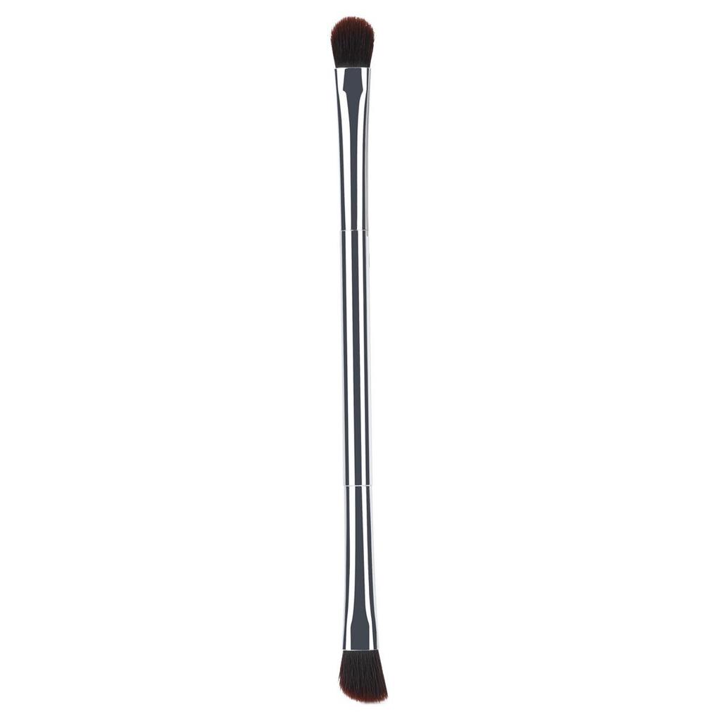 Silver Double-Ended Brow & Eye Makeup Kit: Brush, Pen, Mascara, Curler, Eyeshadow, and Concealer Tools