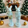 Resin Material Nut Cracker Rabbit Cute Design Rabbit Figurine Bunny Sculpture  Entryway Display