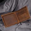 Men's Crazy Horse Leather Wallet, Genuine Leather Head Layer Leather Wallet, Card Bag