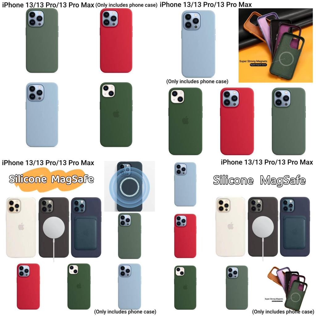 Apple 13 Oficiální tekutý silikon Magnetická adsorpce Kreslený kryt pro iPhone 13