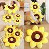 Sunflower Plush Pillow Decorative Cushion Car Backrest Office Chair Backrest Home Sofa Pillow 40cm