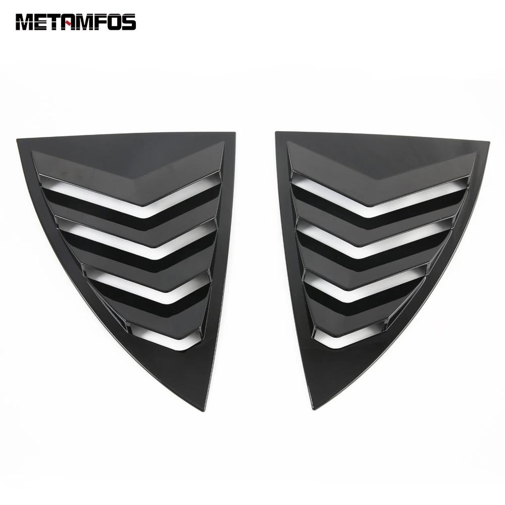 Rear Window Louver Shutter Spoiler For Tesla Model Y - 2024 2025 Carbon Fiber Side Vent Cover Trim Exterior Accessories