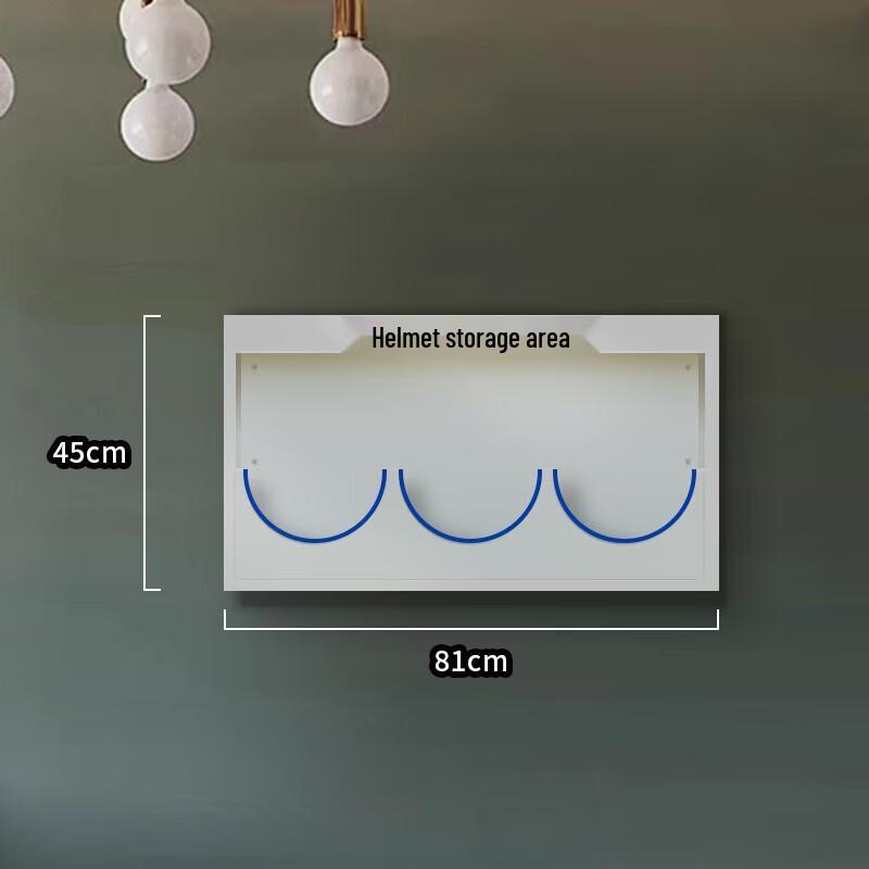 Wall-Mounted Safety Helmet Storage Rack