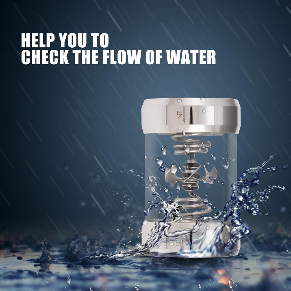 

G1 4 Threaded Computer Water Cooling System Flow Meter Indicator Metal Replacement