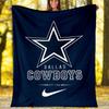 1 Stück Dallas Cowboys Themen-Decke - Digitaldruck, Polyester, Gemütlich für alle Jahreszeiten, Perfekt für draußen und Reisen
