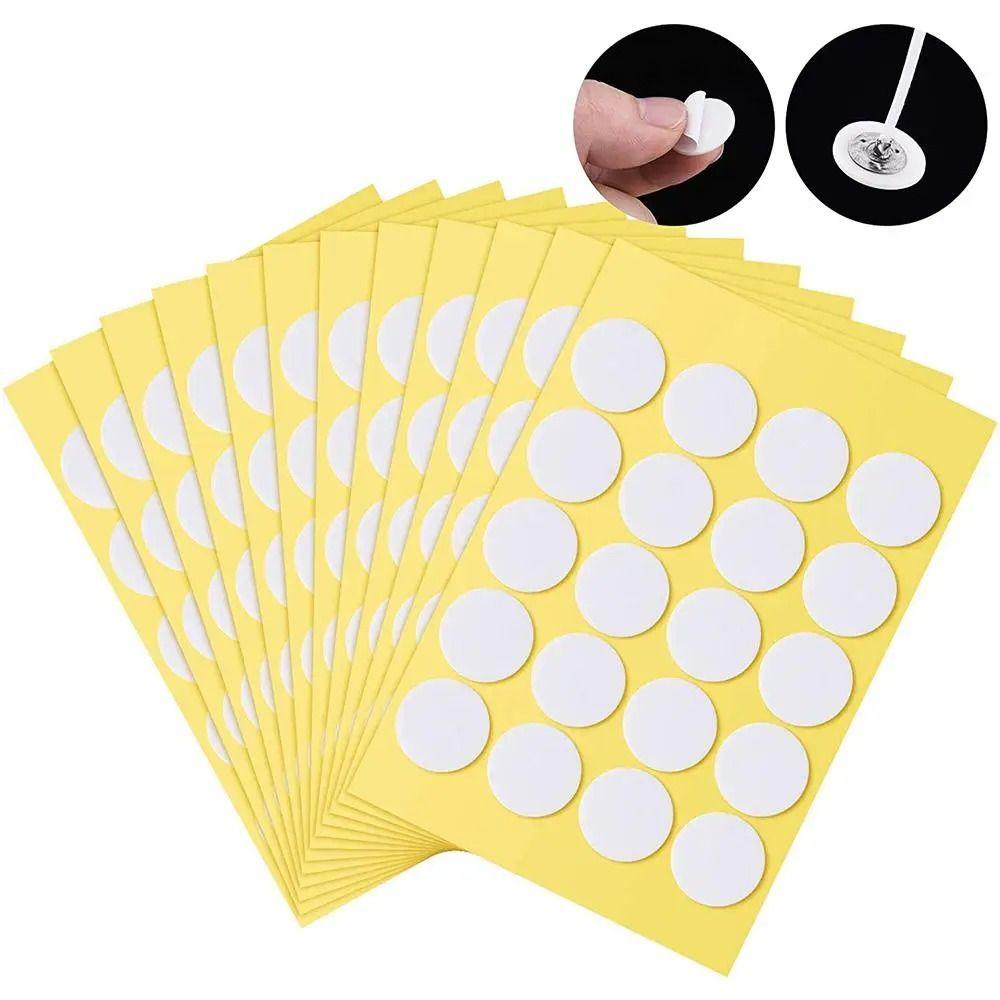 240PCS Double-Sided Wax Wick Sticker Heat Resistance Candle Wick Glue Candle Wick Stickers  Candle