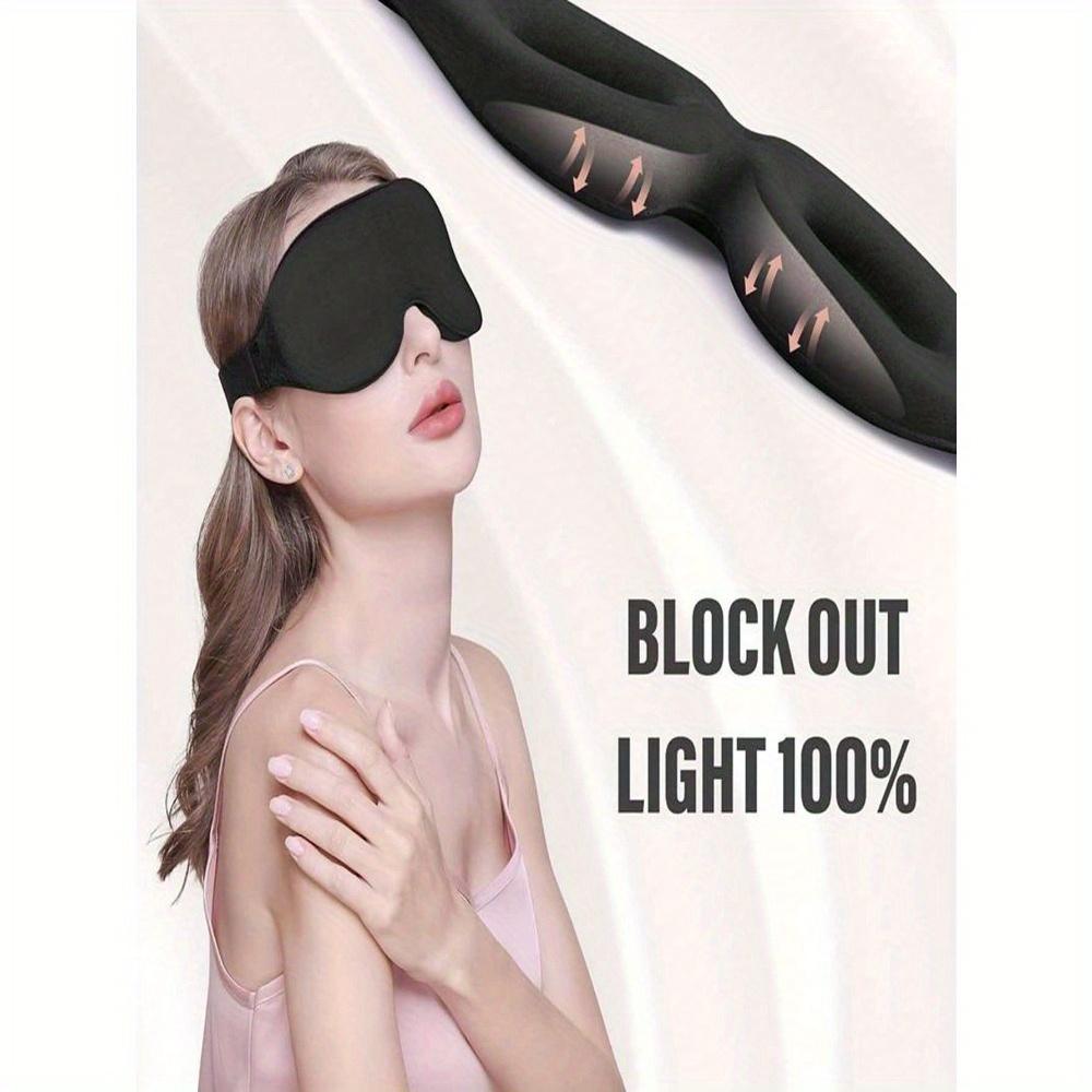 1 Piece 3D Sleep Eye Mask, Unisex Blackout Eye Mask, Soft and Breathable Eye Mask, Suitable for Taking A Nap In The Office, Traveling