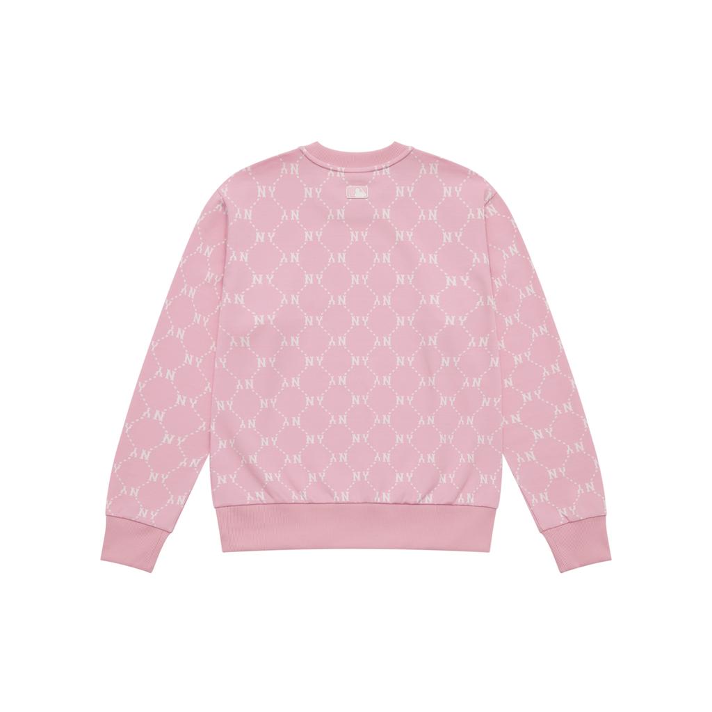 New MLB New York Yankees Old Flower SS25 Sweatshirt Unisex Pink 3AMTM0151-50PKM